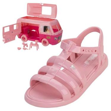 Imagem de Sandalia Infantil Menina Dia a Dia Conforto Barbie Road Trip, Rosa, 30