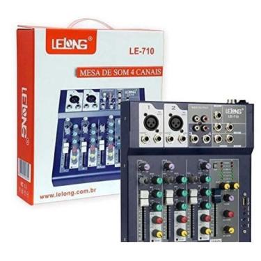 Imagem de Mesa De Som Digital 4 Canais Le-710 Lelong Bluetooth Com Phantom Power