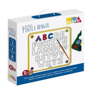 Imagem de Pinte e Apague Aquarela Brinquedo Educativo e Pedagógico - Babebi