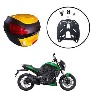 Imagem de Baú Moto Universal Awa 29 L  Suporte Sup Bajaj Dominar 400, Amarelo