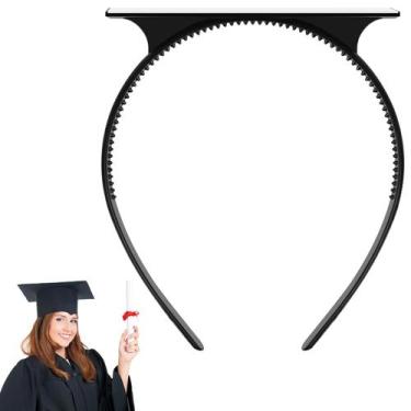 Imagem de Tiara para Capelo de Formatura UQM Antideslizante Preta