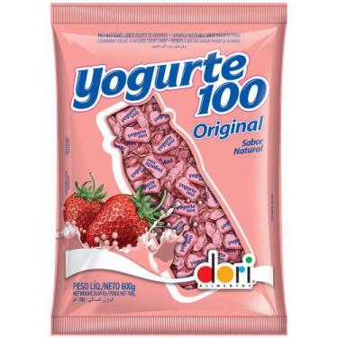 Imagem de Bala Mastigável Yogurte 100 Original Morango Dori 600G