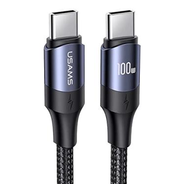 Imagem de Cabo PD USB C para USB C Powerdelivery Tipo-C 100W PD Liga de Alumínio 2 Metrros