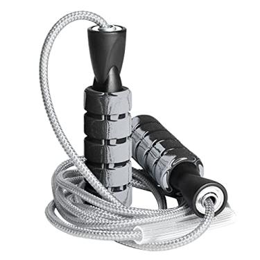 Imagem de Corda de pular corda ajustável para pular corda fitness corda esportiva para homens mulheres crianças(Preto)