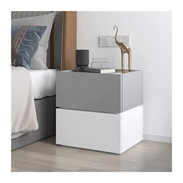 Imagem de Mesas laterais de cama simples quarto combinação armário armazenamento casa canto madeira armário mesa de cabeceira sala de estar TV armário lateral mesa de cabeceira para quarto (cor : Combo 8)