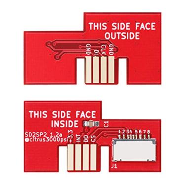 Imagem de HUAYUWA 1 adaptador de cartão SD Mircro SD2SP2 (vermelho) serve para peças sobressalentes para leitor de cartão SDL TF SD2SP2 da Gamecube