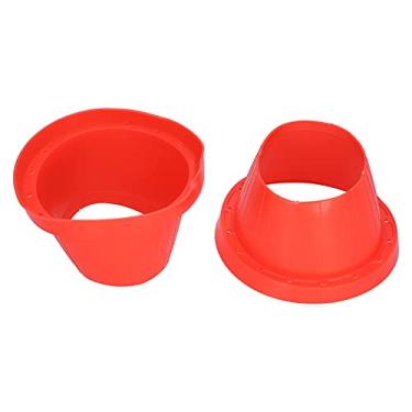 Imagem de Capa de alto-falante de carro impermeável, 2 peças de alto-falante vermelho de gel de sílica à prova d'água capa protetora com isolamento adaptador de montagem