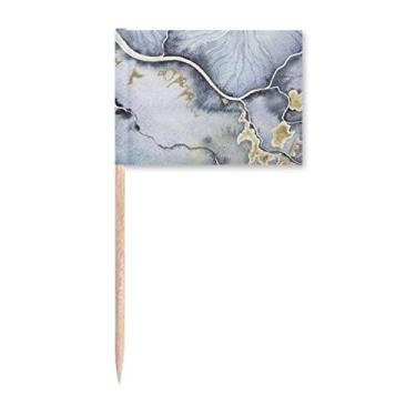 Imagem de Marcador de palito em aquarela com sombreamento de tinta para decoração de festa