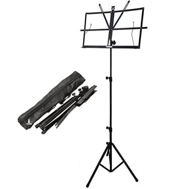 Imagem de Estante Partitura Suporte Pedestal Cavalete Portátil Dobrável com Bolsa de Transporte