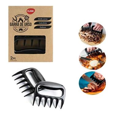 Imagem de 2 Garras De Urso Churrasco Desfiador De Carne Frango Cortar