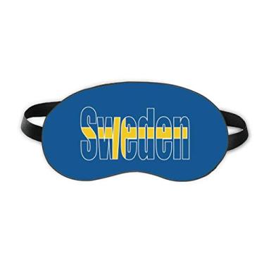 Imagem de Capa para sombra noturna macia com nome da bandeira do país da Suécia