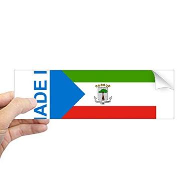 Imagem de DIYthinker Adesivo retangular feito na Guiné Equatorial, decalque de janela para notebook