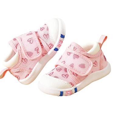 Imagem de Sandálias para meninos 6 verão infantil meninas meninos sapatos sandálias de fundo plano antiderrapante meio aberto (rosa, 4,5 infantil)