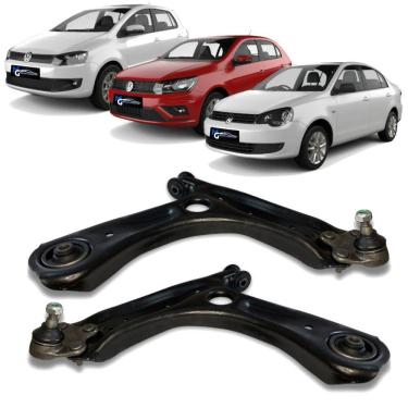 Imagem de Par Bandeja Balança Dianteira C/pivo Gol G5 2010 A 2013