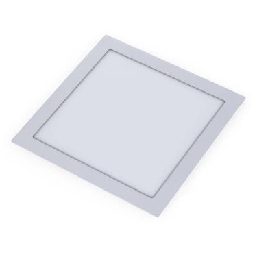 Imagem de Painel Plafon de Embutir Quadrado Branco 16cm Led 12W 3000K Bivolt