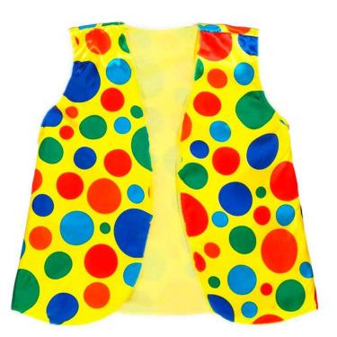 Imagem de Colete de Palhaço Colorido - 60cm