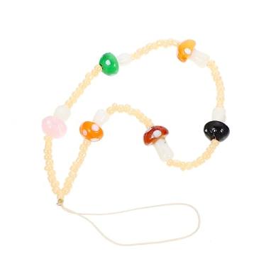 Imagem de OSALADI Corrente De Telefone Frisada Charme Do Telefone Encantos De Telefone Cordão De Telefone Cordões Pendurados Cadeias De Pendurar Chaves Cordão De Pulso Bolsas Celular Branco Plástico