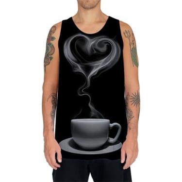 Imagem de Camiseta Regata Estampas Eu Amo Café Coffee Grãos Arte Hd 18 - Enjoy S
