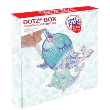 Imagem de Diamond Dotz Diamond Art Box Kit 8.6"X8.6"-Narwhal Dreams -DBX008