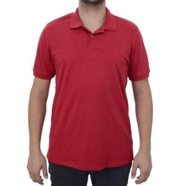 Imagem de Camisa Polo Masculina Ogochi Casual Slim Vermelha - 00749-Masculino