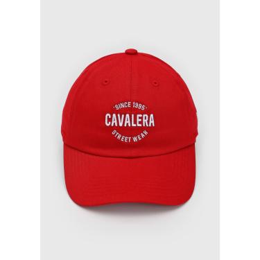 Imagem de Boné Cavalera Aba Curva Logo Vermelho Cavalera 64.17.0370 masculino