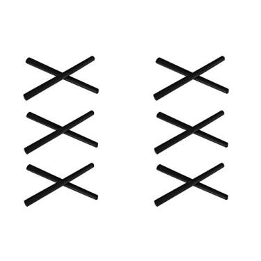 Imagem de NicelyFit Meias de reposição para óculos Oakley Metal Plate OX5038 Carbon Plate OX5079 Armação de vidro para olhos (preto - 6 pares)