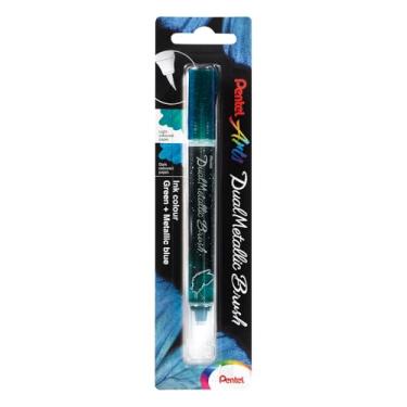 Imagem de Pentel Dual Metallic Brush-Green/Metallic Blue -XGFHBPD-DX
