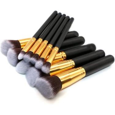Imagem de Conjunto de pincéis de maquiagem Sunshine Smile, conjunto de 10 pçs, b