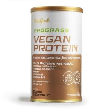 Imagem de Prograss vegan protein - cocoa & coconut - 490g - Trustfuel