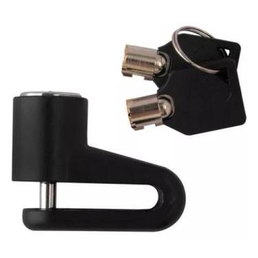 Imagem de Cadeado Trava Disco De Freio Moto / Bicicleta 2 Chaves Anti - Hunz