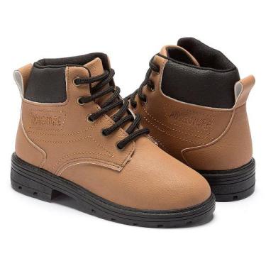 Imagem de Bota Coturno Menino Cordão Kids  - Pequito, 36, Caramelo