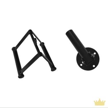 Imagem de Kit Suporte Remada Cavalinho e Puxador Triangulo Remada - REI DO FITNE