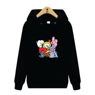 Imagem de Blusa de Moletom Canguru BTS Mascotes BT21 Kpop III - Wess Store, Pret