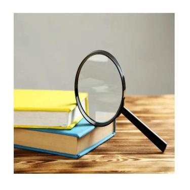 Imagem de Lupa Lente De Aumento Escritório Leitura Zoom Manual 75mm - Top Rio Co