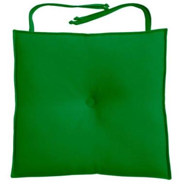Imagem de Almofada Para Cadeira 40x40cm Moond - Verde Bandeira - FASTLAR