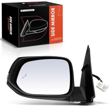 Imagem de A-Premium Espelho retrovisor lateral do motorista compatível com Chevrolet Trailblazer 2006-2009 e Buick Rainier 2006 2007 e GMC Envoy 2006-2009 e Isuzu Ascender - Espelho retrovisor externo preto