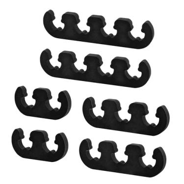 Imagem de Separador de fio de vela de ignição de 6 peças e suporte de fio de vela de ignição para 7 mm, 8 mm, 8,5 mm, 8,8 mm, fio de vela de ignição, separadores universais de fio de vela de ignição de 2/3/4