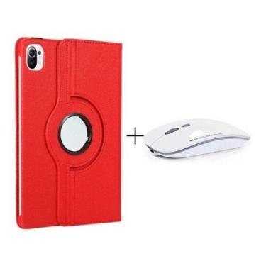 Imagem de Capa Giratória + Mouse Bluetooth P/ Tablet Xiaomi Mi Pad 5 - Skin Zabo