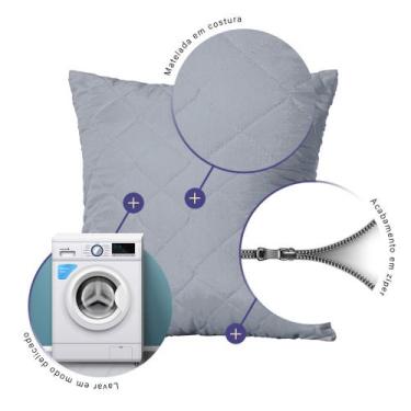 Imagem de cap de almofadas decorativas mateladas com ziper 45 x 45 microfibras -