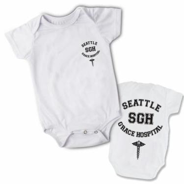 Imagem de body nenê criança roupa bebê  Grey's Anatomy Seattle Grace - Empório D