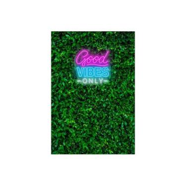 Imagem de Painel De Festa Vertical 1,50 x 2,20 - Efeito Muro Inglês Good Vibes O