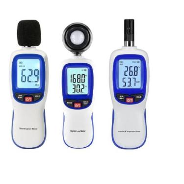 Imagem de Kit Segurança Com Decibelímetro-Luxímetro-Termo-Higrômetro - Instrusul