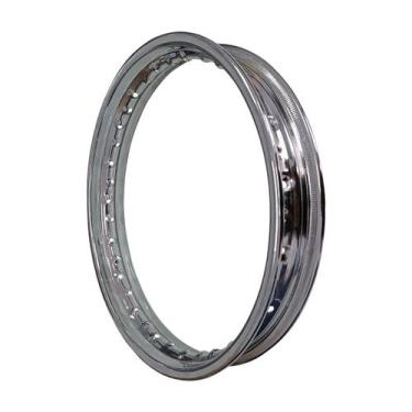 Imagem de Aro De Roda Dianteiro Cromado 17 X 1,40 Para Moto Honda C 100 Biz KS/E