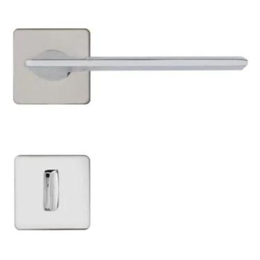 Imagem de Fechadura Banheiro 55mm Imab Malba Roseta Cromo Escovada Cromada