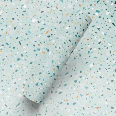 Imagem de Papel De Parede Adesivo Autocolante Tema Lavabo Granillite Azul - Baza