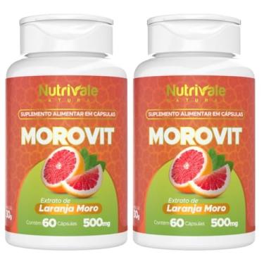 Imagem de KIT 2X Morovit (Laranja Moro + Picolinato de Cromo + Vitamina C) 60 cápsulas - Nutrivale