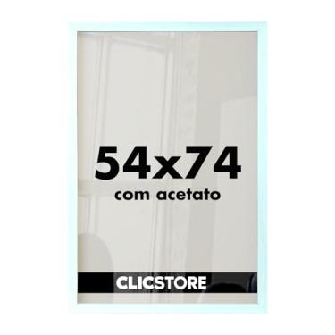 Imagem de Moldura Quebra Cabeça Grow Puzzle 1000 peças 54x74 cm Decoração Quadro Parede Sala Escritório Game Office com Acetato (Branco)