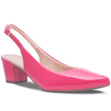 Imagem de Sapato Scarpin Feminino Fashion Bico Fino Tendencia Aberto Atras - RHN