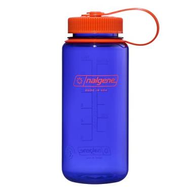 Imagem de Nalgene Garrafa de água – Garrafa leve Sustain Tritan sem BPA à prova de estilhaçamento para mochila, caminhada, academia, 473 ml, boca larga, pervinca