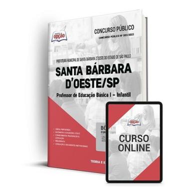 Imagem de Apostila Prefeitura de Santa Bárbara D Oeste - SP - Professor de Educa
